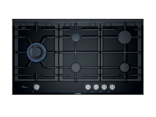 Bosch Series 8 Gas Cooktop, 36″/90 cm Black – PRS9A6B70