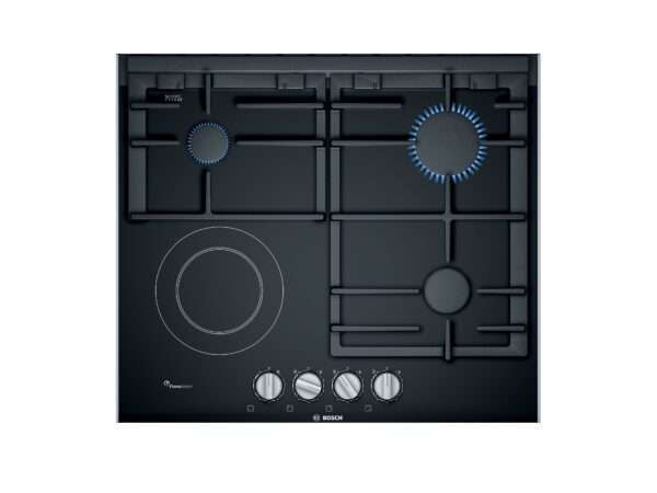 Bosch Series 8 Mixed Gas And Electric Hob 60 cm Ceramic Black – PRY6A6B70